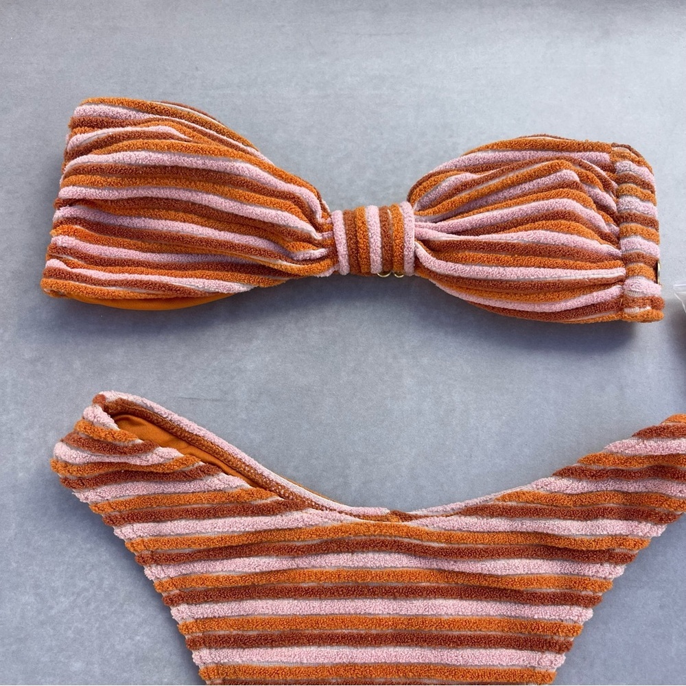 Billabong Tides Terry Skimpy Hike bikini bottom & Betty bandeau bikini top - Picture 4 of 8
